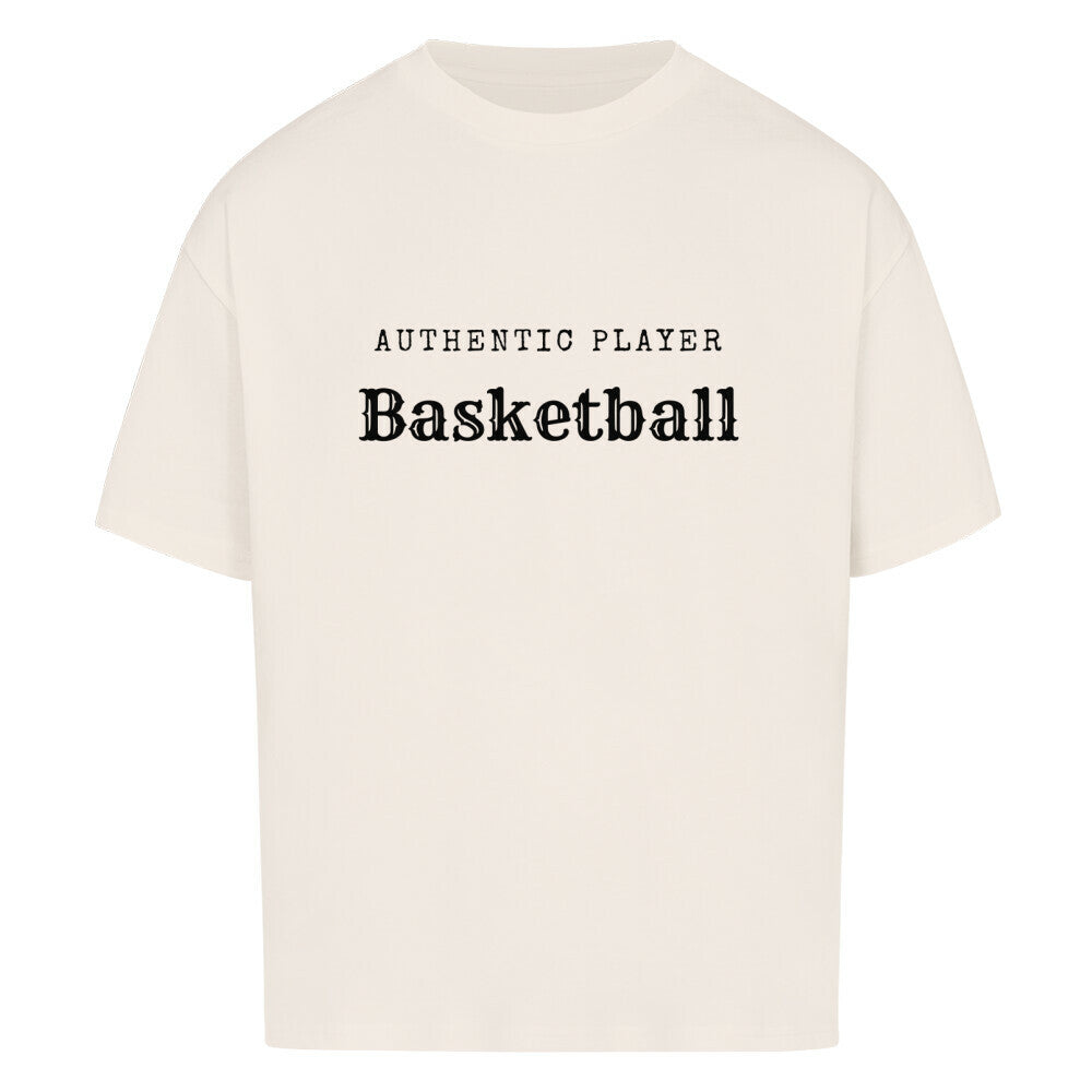 Oversized Basketball T-Shirt Natural Raw Authentic Player 100% Premium Baumwolle