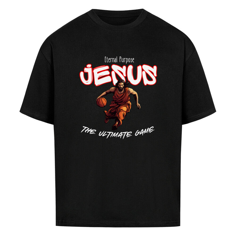 Oversized Basketball T-Shirt Eternal Purpose Schwarz 100% Baumwolle
