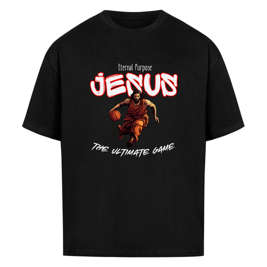 Oversized Basketball T-Shirt Eternal Purpose Schwarz 100% Baumwolle