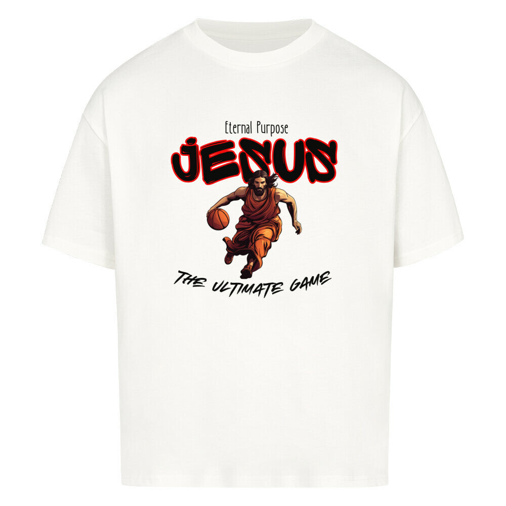 Oversized Basketball T-Shirt Eternal Purpose Weiß 100% Baumwolle