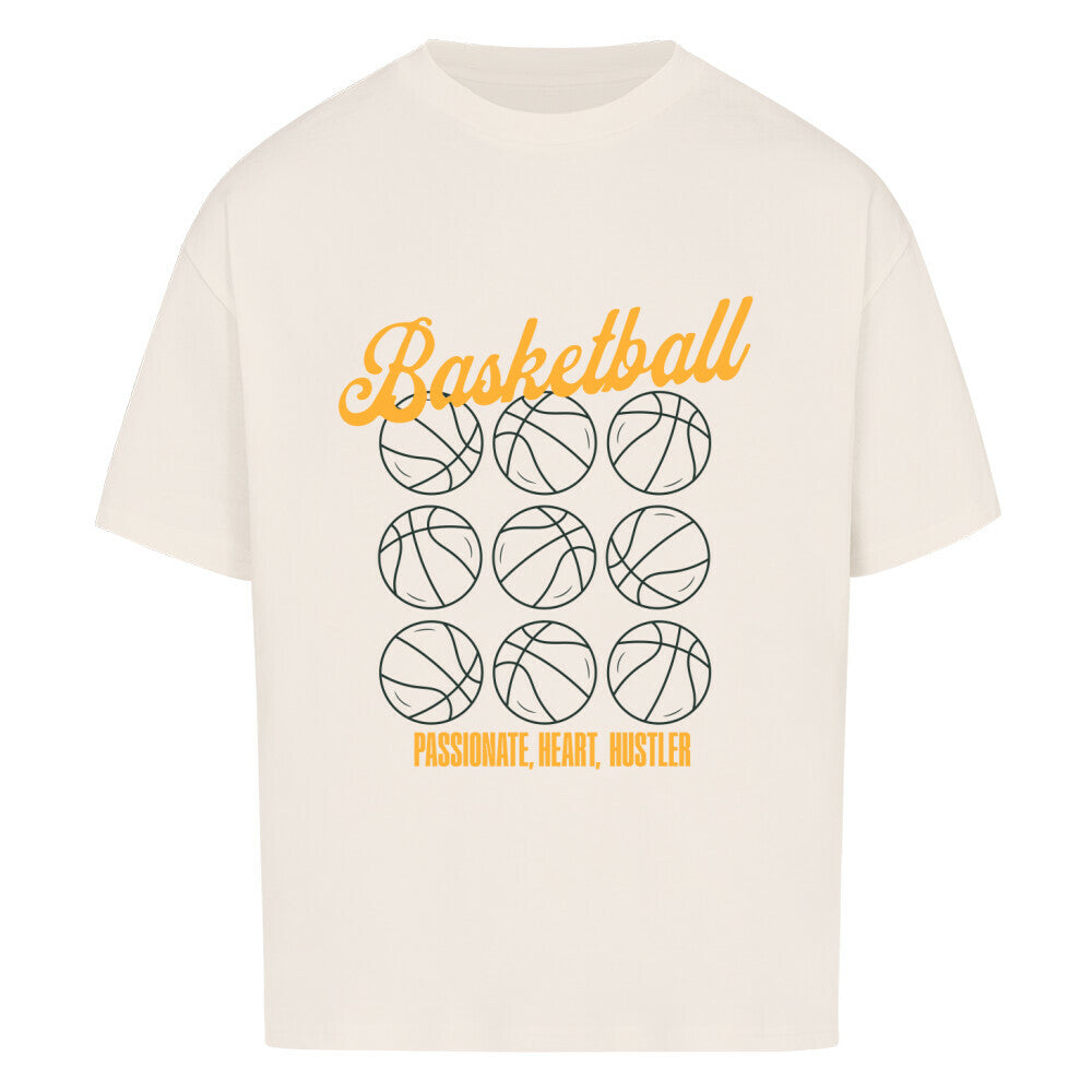 Oversized Basketball T-Shirt Basketball Natural Raw 100% Baumwolle
