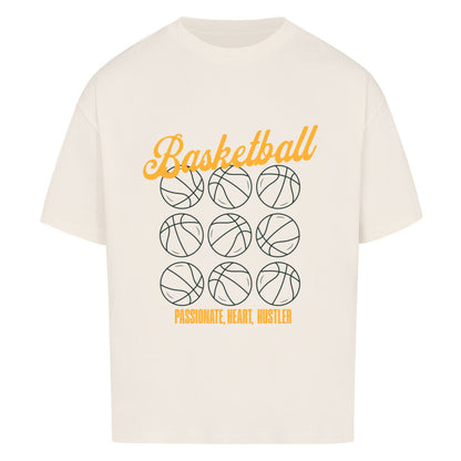 Oversized Basketball T-Shirt Basketball Natural Raw 100% Baumwolle