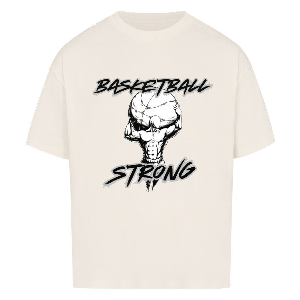 Oversized T-Shirt Basketball Strong Natural Raw 100% Baumwolle