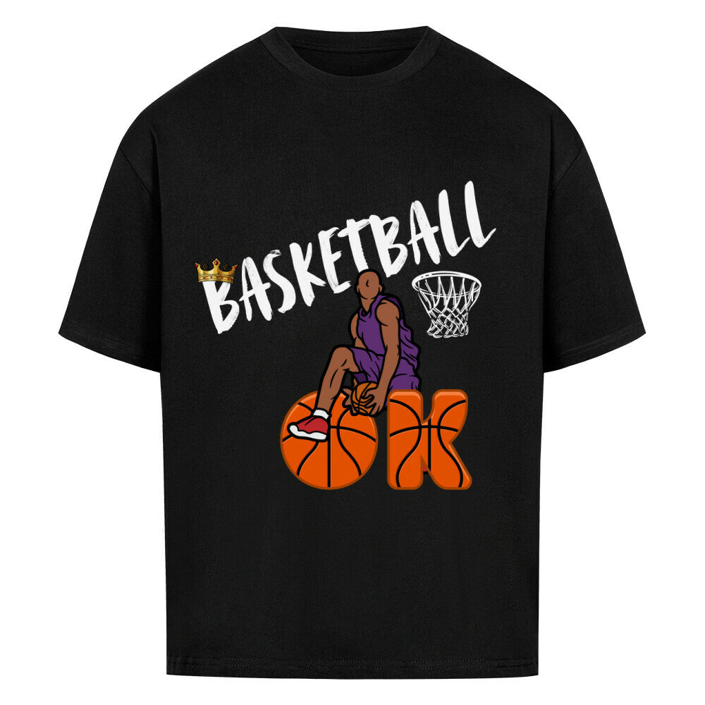 Basketball OK Oversized T-Shirt Schwarz 100% Baumwolle