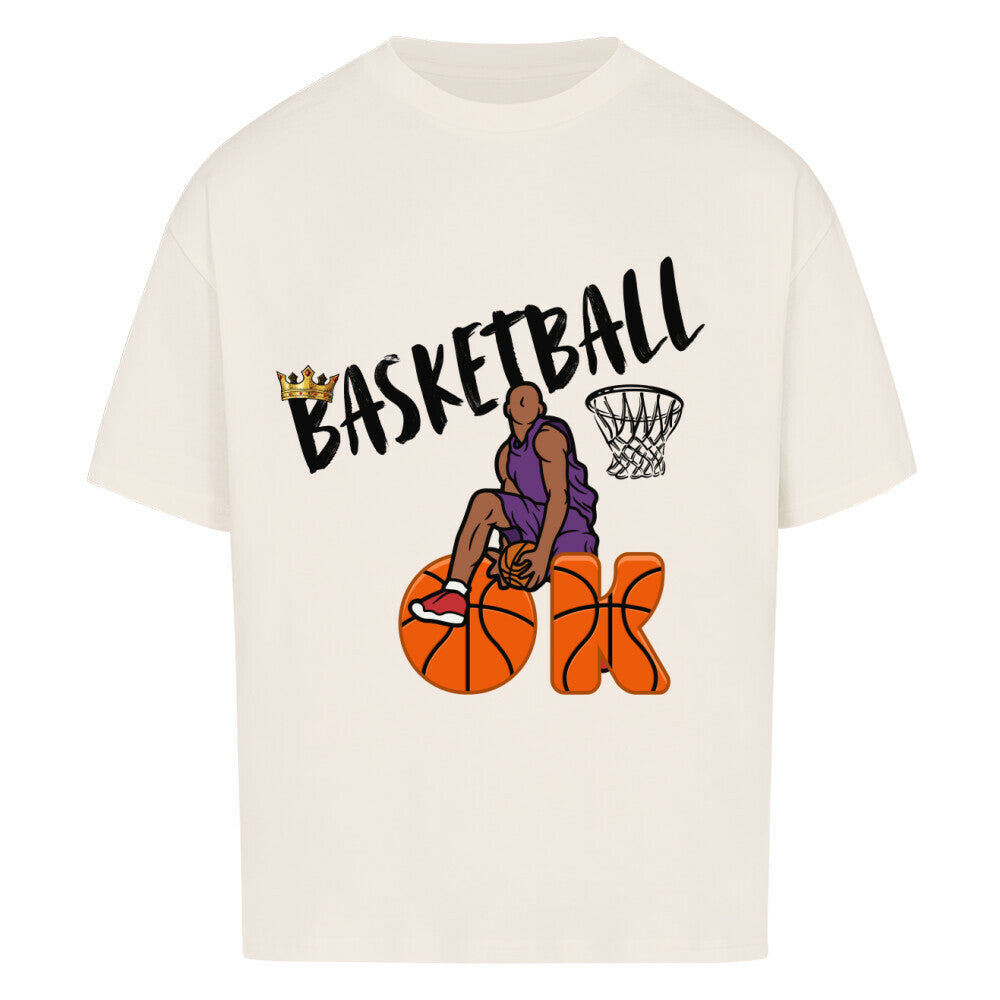 Basketball OK Oversized T-Shirt Natural Raw 100% Baumwolle
