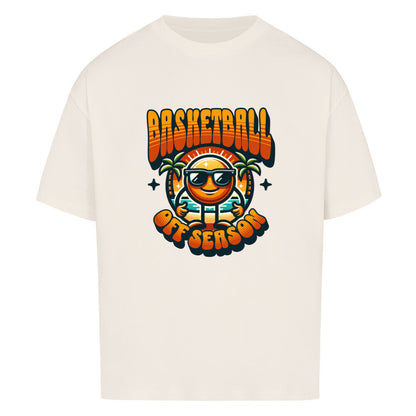 Oversized Basketball T-Shirt Off Season Natural Raw 100% Baumwolle