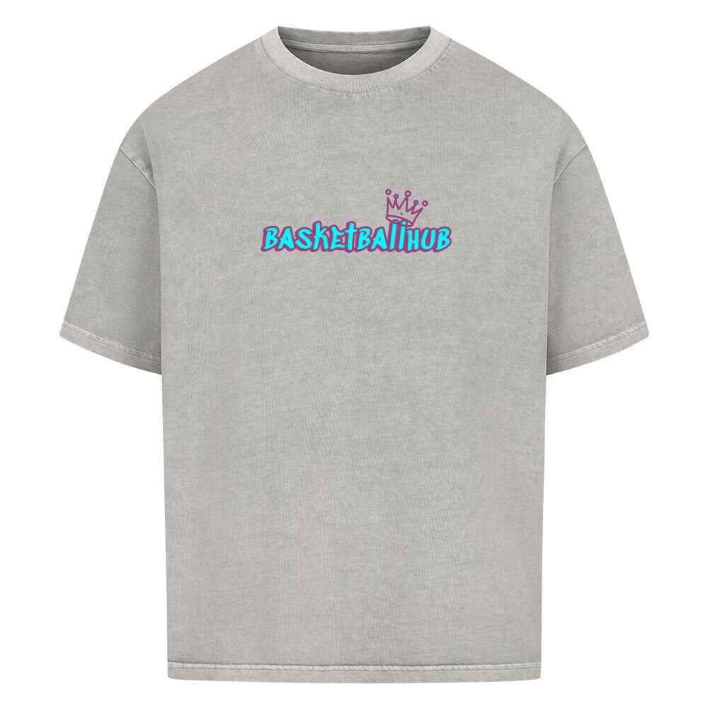 Oversized Basketball T-Shirt Basketballhub Washed grey 100% Baumwolle