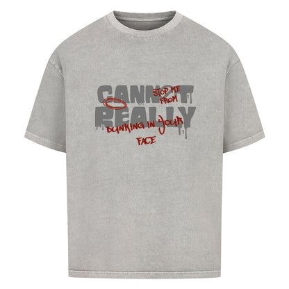 Oversized Basketball T-Shirt You Cannot Washed Grey 100% Premium Baumwolle