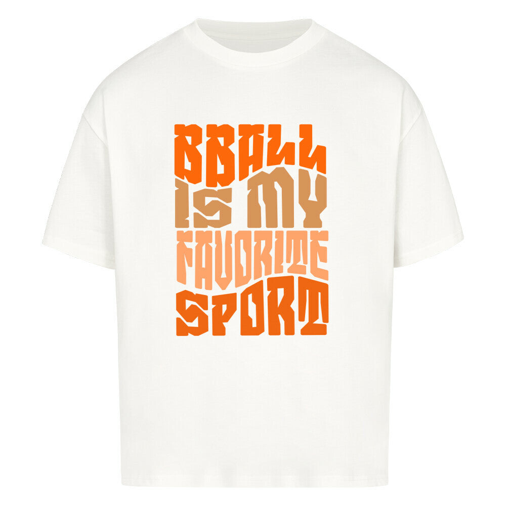 BBall is my Favorite Oversized Basketball T-Shirt Weiß 100% Baumwolle