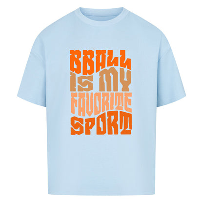 BBall is my Favorite Oversized Basketball T-Shirt babyblau 100% Baumwolle