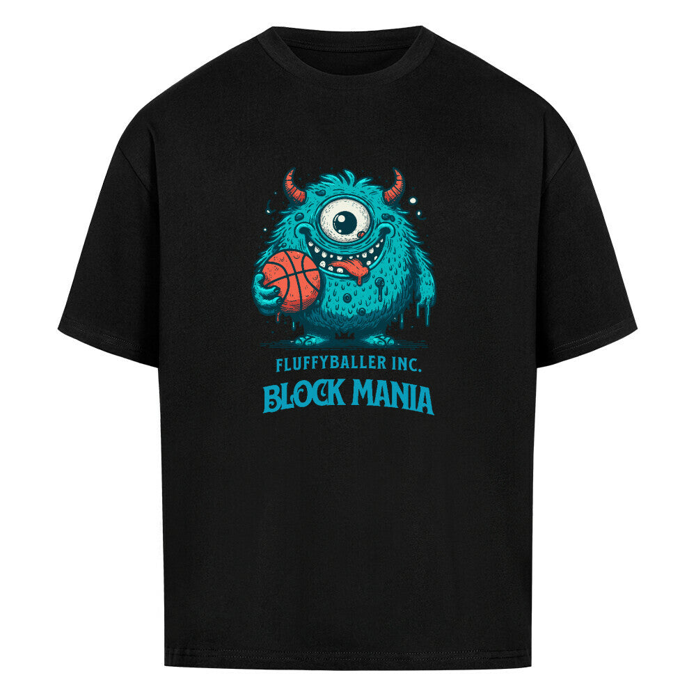 Oversized Basketball T-Shirt Schwarz Fluffy Baller 100% Premium Baumwolle