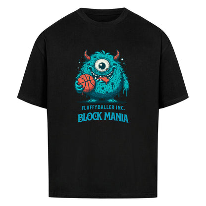 Oversized Basketball T-Shirt Schwarz Fluffy Baller 100% Premium Baumwolle