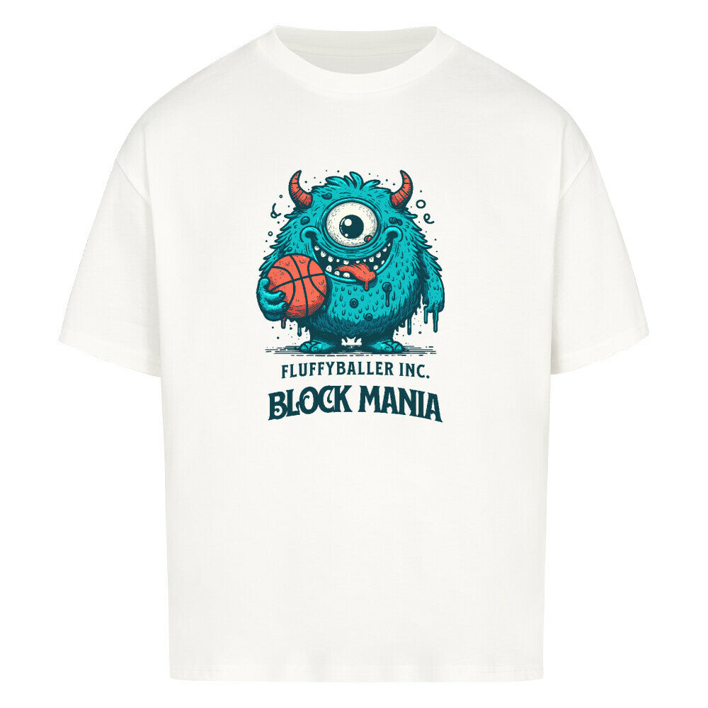 Oversized Basketball T-Shirt Weiß Fluffy Baller 100% Premium Baumwolle