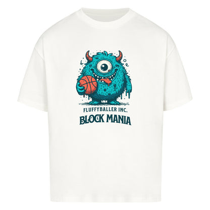 Oversized Basketball T-Shirt Weiß Fluffy Baller 100% Premium Baumwolle