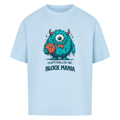 Oversized Basketball T-Shirt Babyblau Fluffy Baller 100% Premium Baumwolle