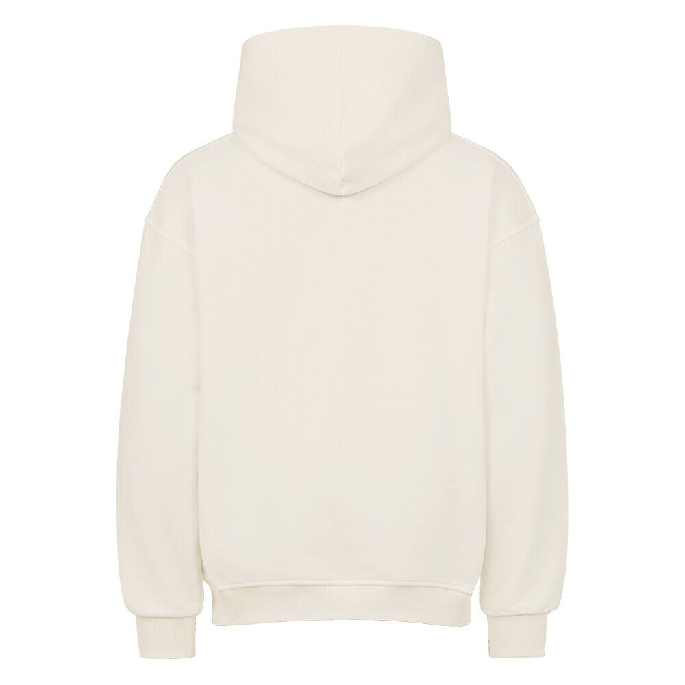In Your Face Oversized basketball Hoodie Natural Raw Premium Baumwolle rücken sicht
