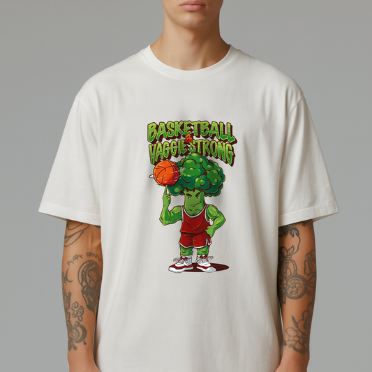 Basketball&Vaggie Strong Oversized Shirt | Premium Baumwolle