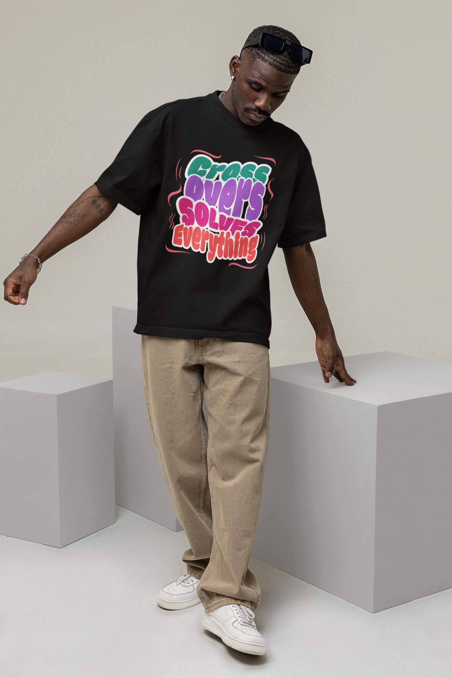 Crossovers Oversized T-Shirt | Premium Baumwolle