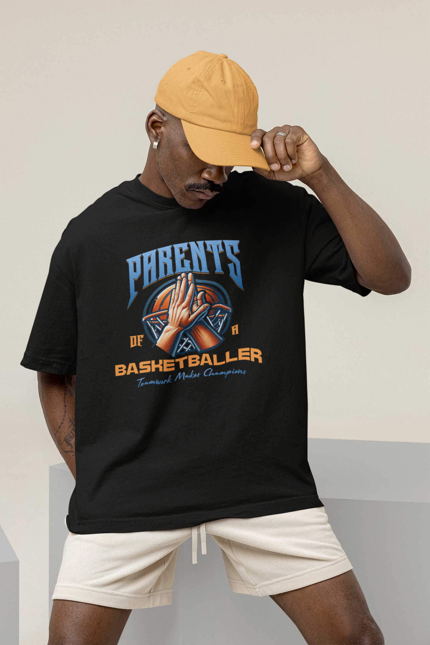 Parents of a Basketballer Oversized T-Shirt | Premium Baumwolle