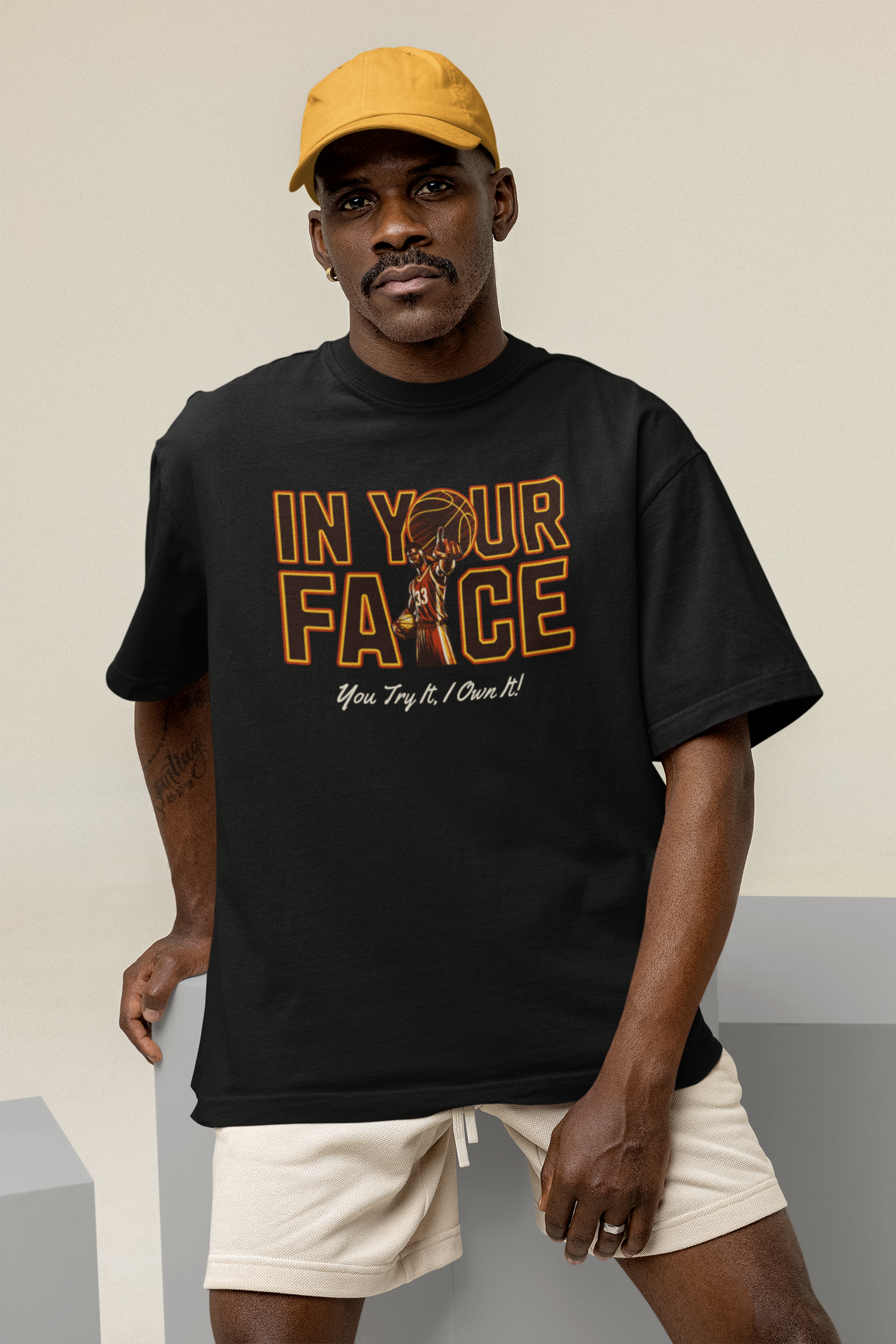 In your Face Oversized T-Shirt | Premium Baumwolle