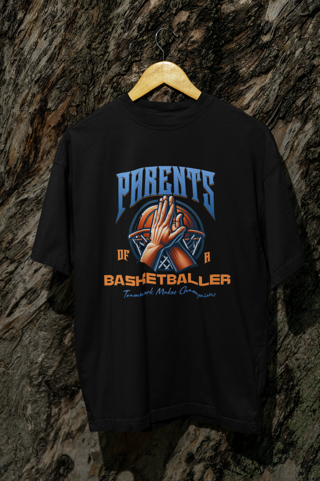 Parents of a Basketballer Oversized T-Shirt | Premium Baumwolle