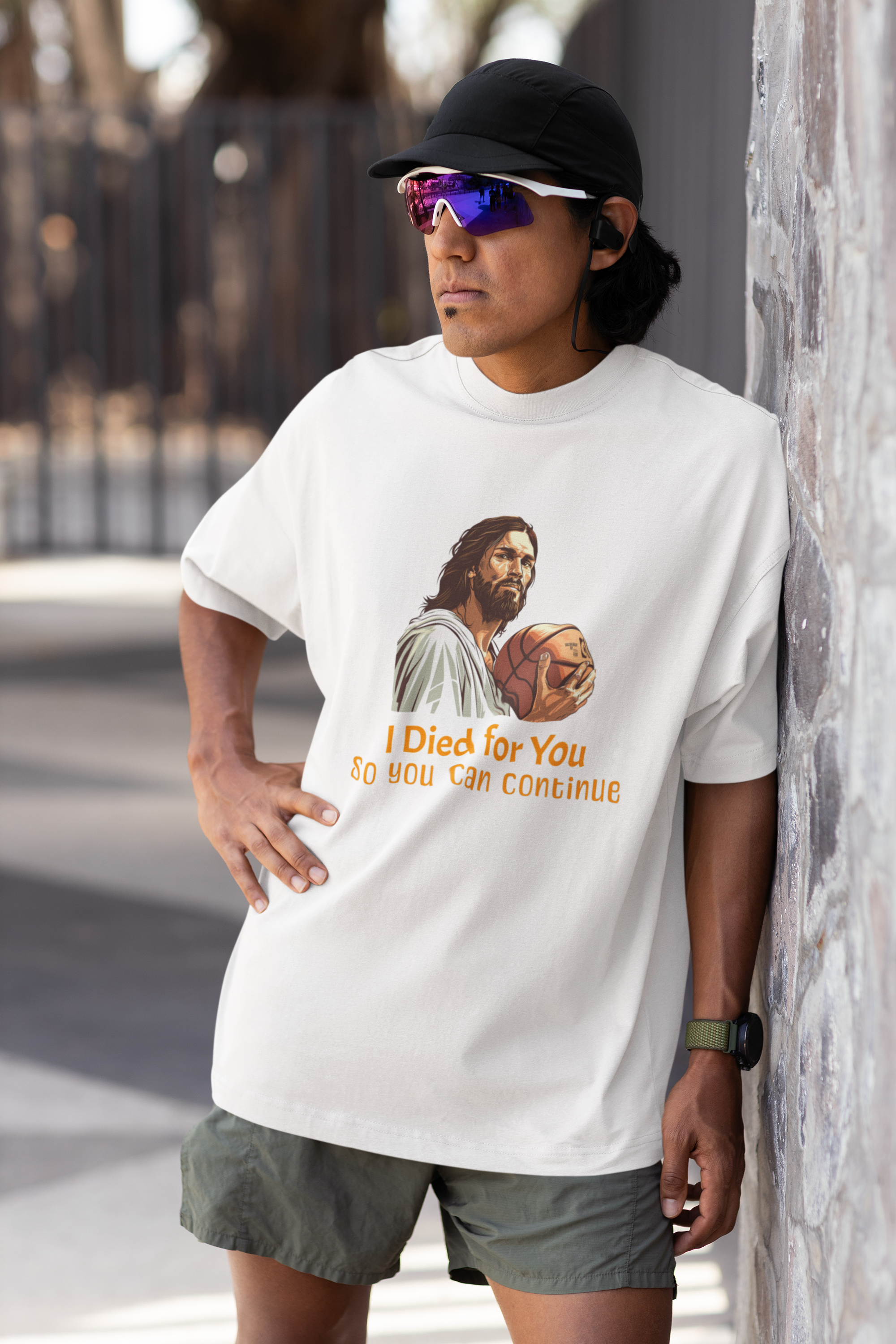 "I Died for You, so you can Continue" T-Shirt Oversized | Premium Baumwolle