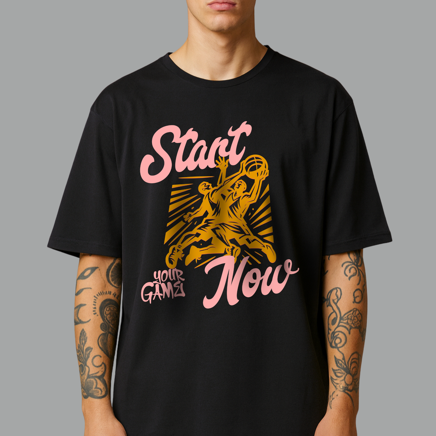 Start Your Game Now Oversized T-Shirt | Premium Baumwolle