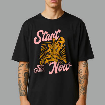 Start Your Game Now Oversized T-Shirt | Premium Baumwolle