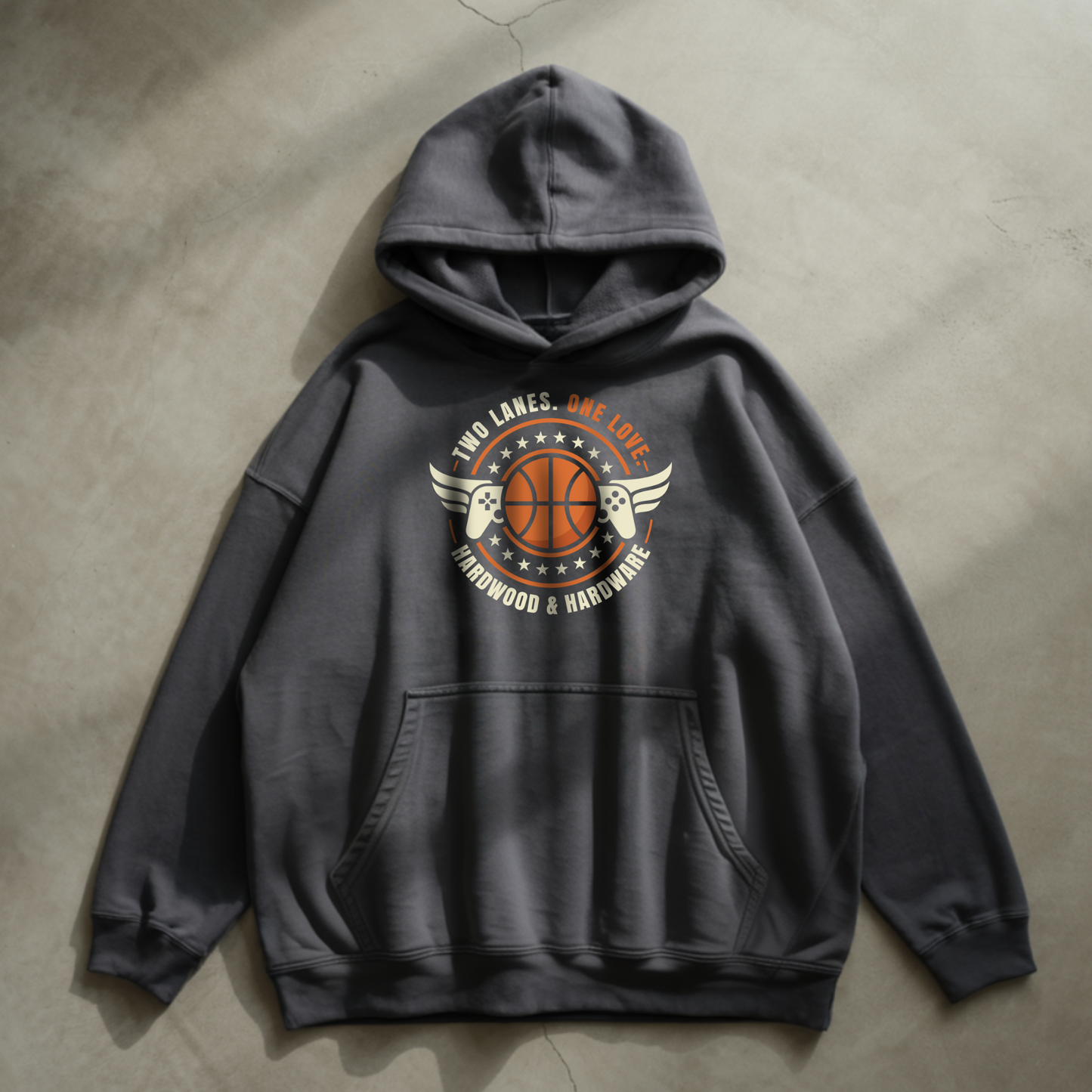 two lanes one love oversized hoodie premium qualität